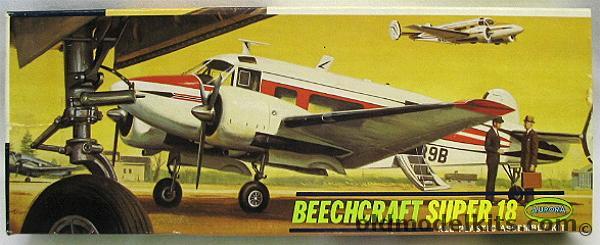 Aurora 1/60 Beechcraft Super 18 Larger 1/60 Scale, 83-79 plastic model kit